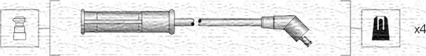 Magneti Marelli 941318111002 Bougiekabelset
