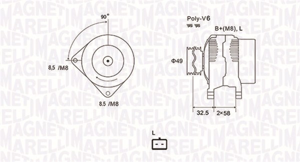 Magneti Marelli 063731627010 Alternator/Dynamo