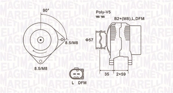 Magneti Marelli 063731675010 Alternator/Dynamo