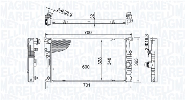 Magneti Marelli 350213202400 Radiateur
