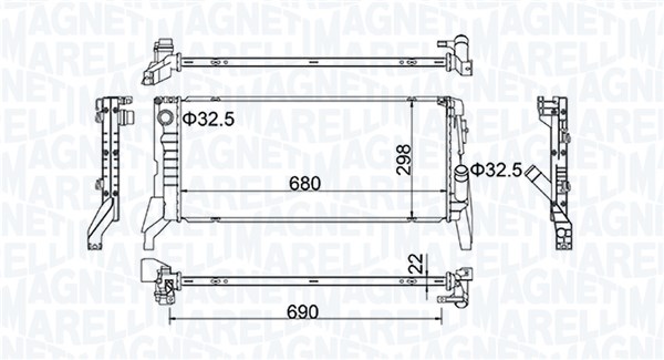Magneti Marelli 350213202700 Radiateur