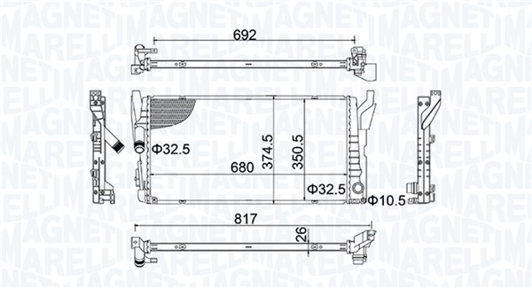 Magneti Marelli 350213202800 Radiateur