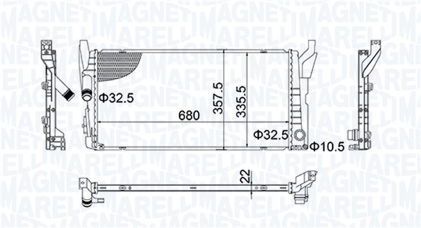 Magneti Marelli 350213202900 Radiateur