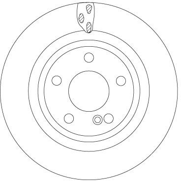 TRW DF6887 Remschijf