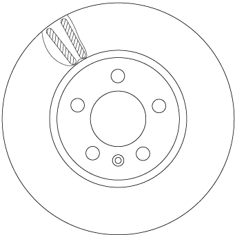 TRW DF6964 Remschijf