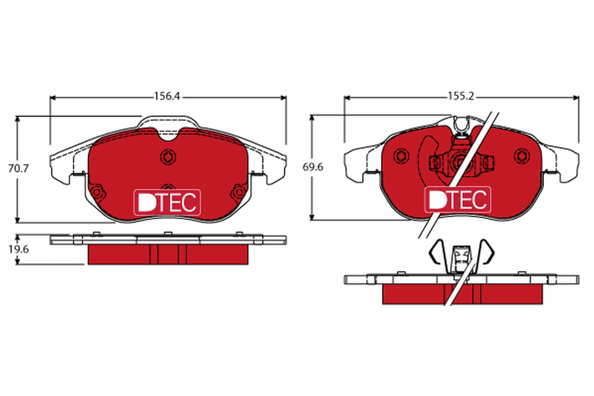 TRW GDB1613DTE Remblokset