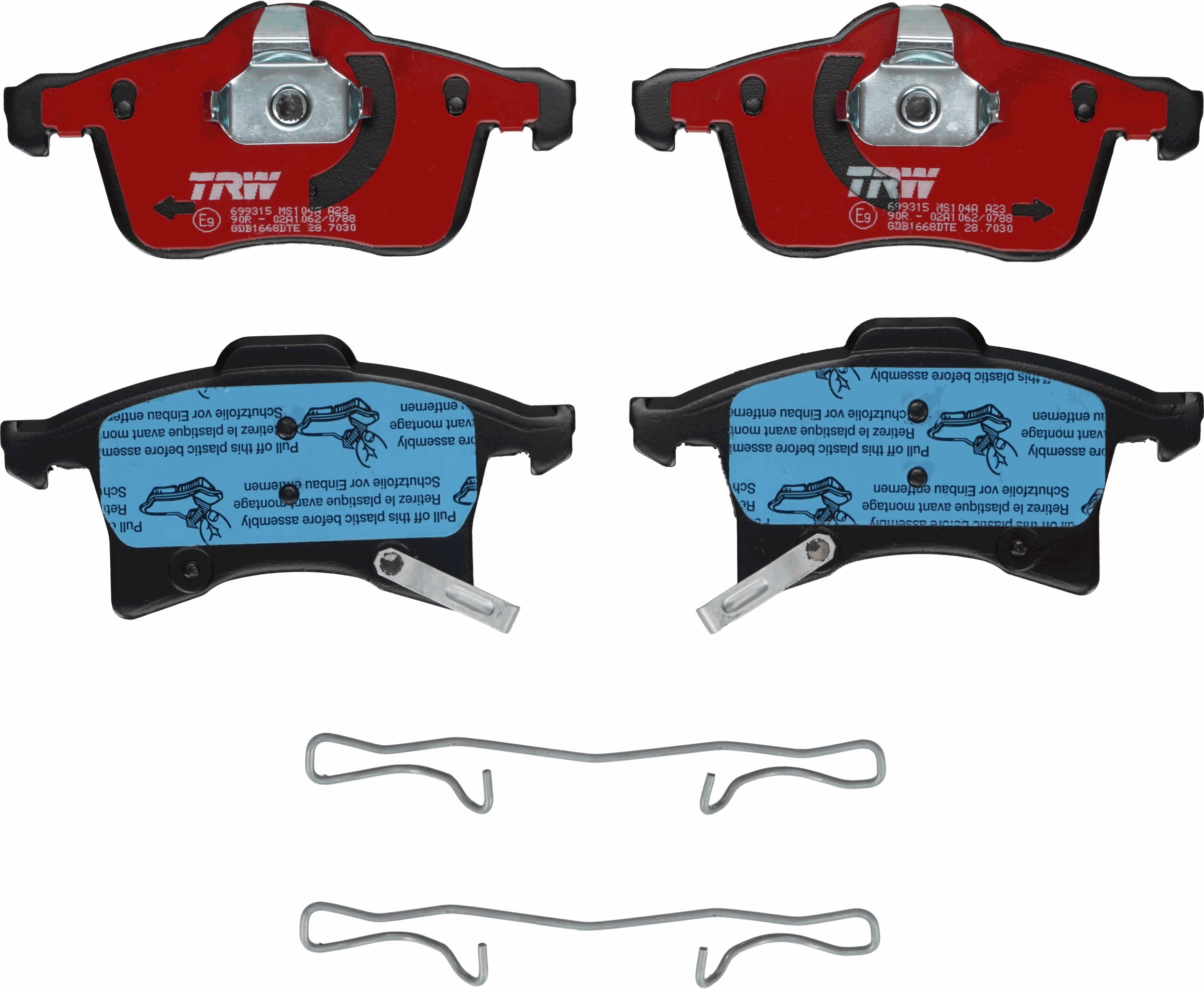 TRW GDB1668DTE Remblokset