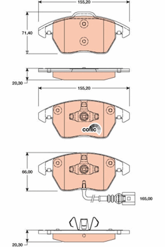 TRW GDB1807 Remblokset