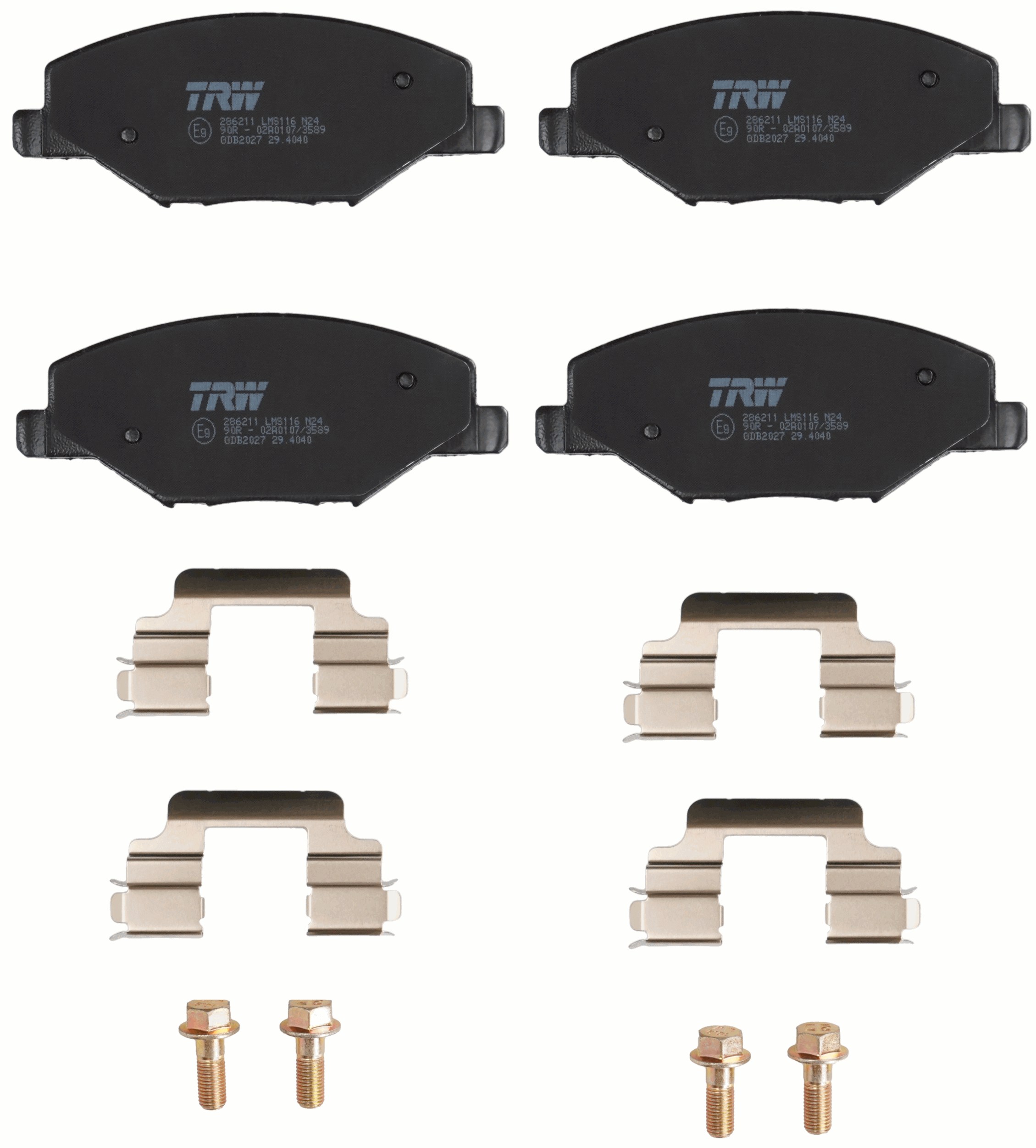 TRW GDB2027 Remblokset