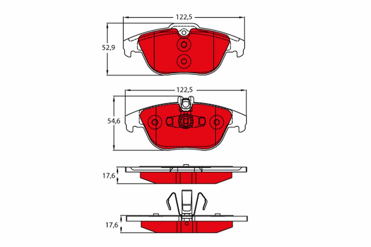 TRW GDB2051DTE Remblokset