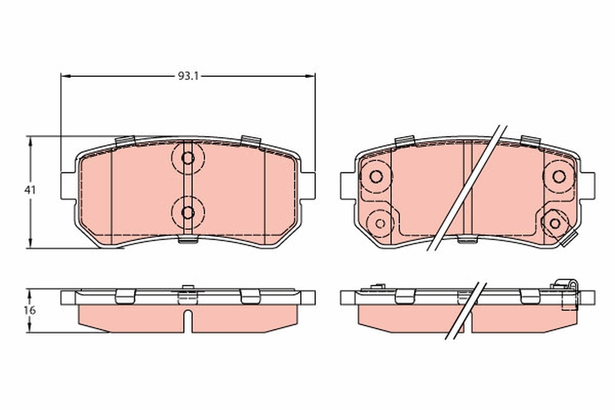 TRW GDB3421 Remblokset