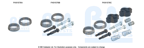 Bm Catalysts FK91576 Katalysator montageset