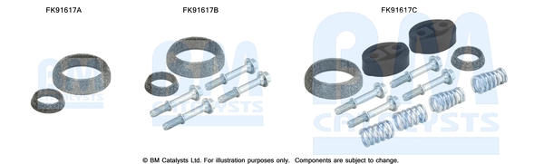 Bm Catalysts FK91617 Katalysator montageset