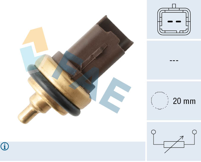 FAE 33708 Water-/koelvloeistoftemperatuursensor