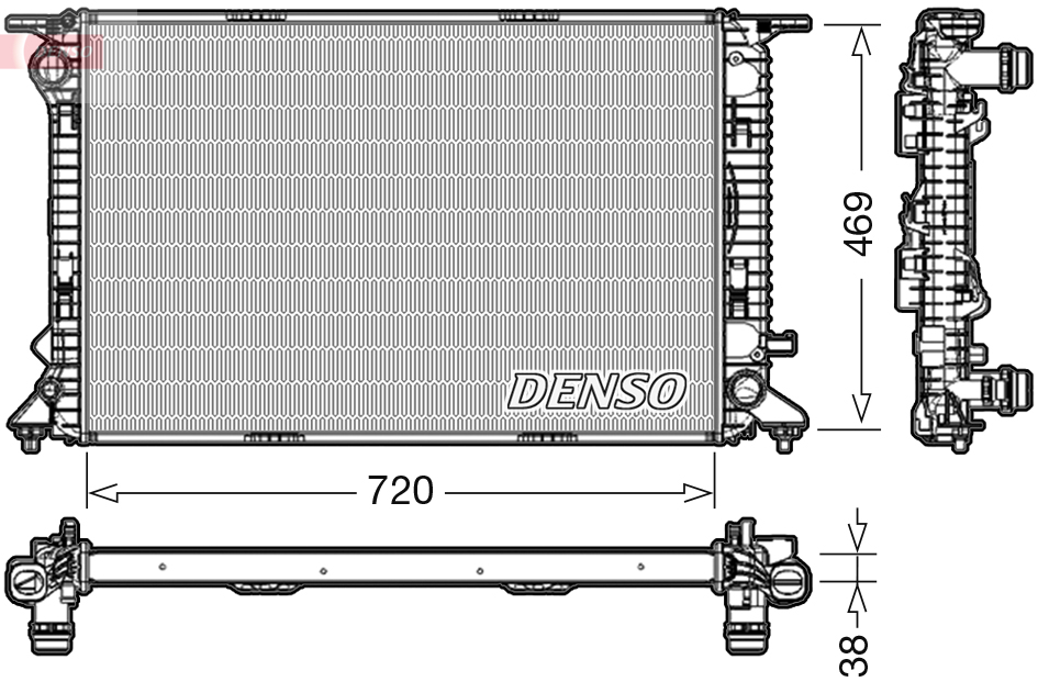 Denso DRM02024 Radiateur