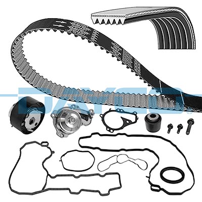 Dayco KBIOWP150K Distributieriem kit incl.waterpomp