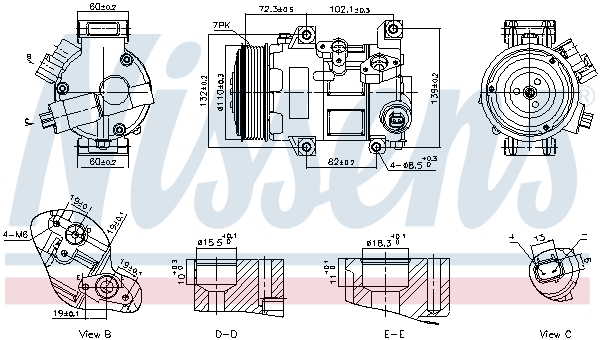 Nissens 89516 Airco compressor