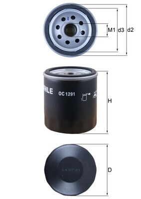 Knecht OC 1291 Oliefilter