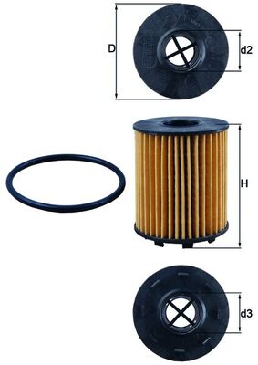 Knecht OX 371D Oliefilter