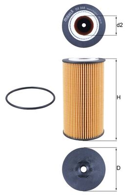 Knecht OX 358D Oliefilter