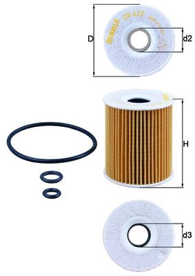 Knecht OX 422D Oliefilter