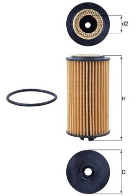 Knecht OX 978D Oliefilter