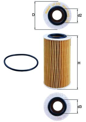 Knecht OX 370D Oliefilter