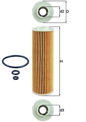 Knecht OX 183/5D1 Oliefilter