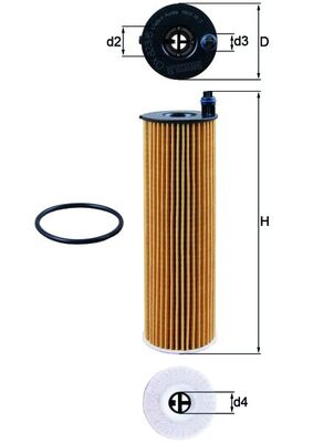 Knecht OX 823/6D Oliefilter