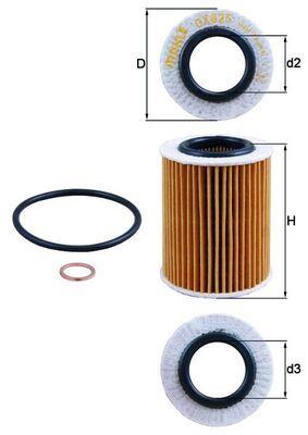Knecht OX 825D Oliefilter