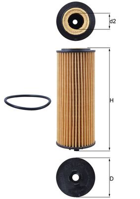 Knecht OX 1162D Oliefilter