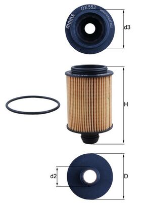 Knecht OX 553D Oliefilter