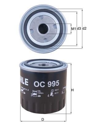 Knecht OC 995 Oliefilter