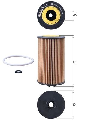 Knecht OX 1058D Oliefilter