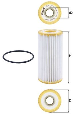 Knecht OX 1217D Oliefilter