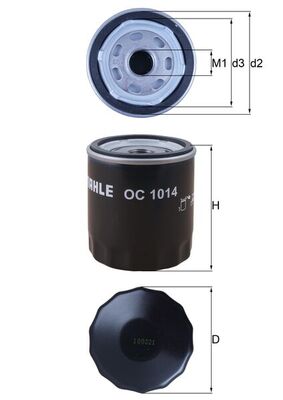 Knecht OC 1014 Oliefilter