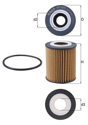Knecht OX 1237D Oliefilter