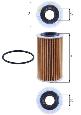 Knecht OX 1267D Oliefilter