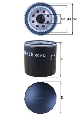 Knecht OC 1452 Oliefilter