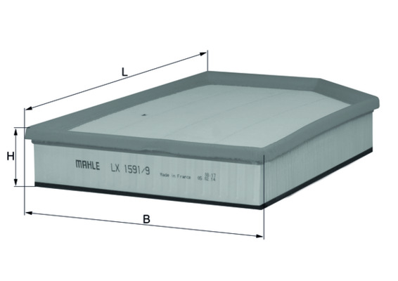 Knecht LX 1591/9 Luchtfilter