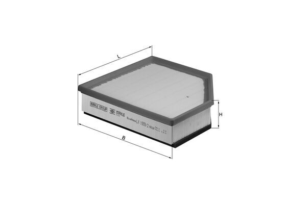 Knecht LX 1593/2 Luchtfilter