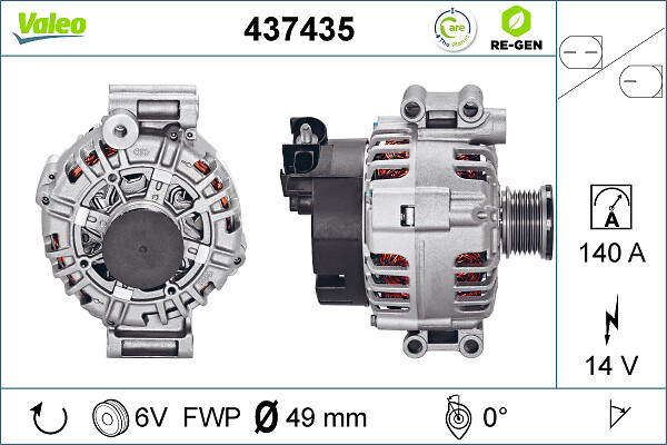 Alternator/Dynamo – VALEO – 437435