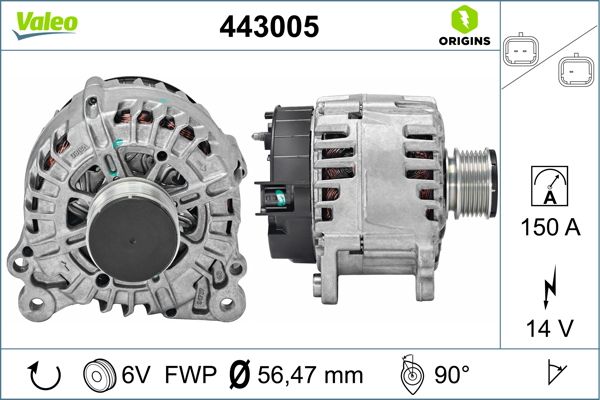 Valeo 443005 Alternator/Dynamo
