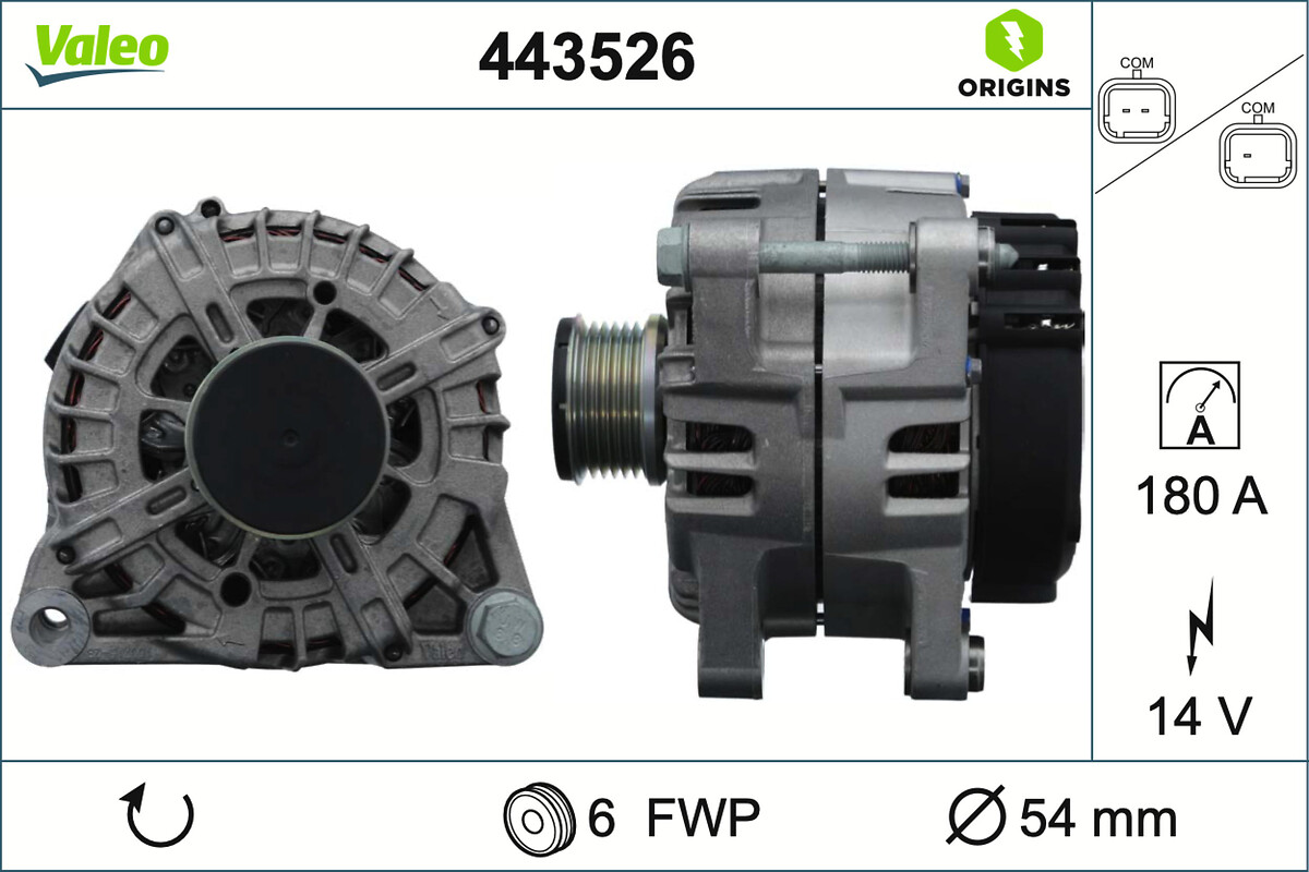 Valeo 443526 Alternator/Dynamo