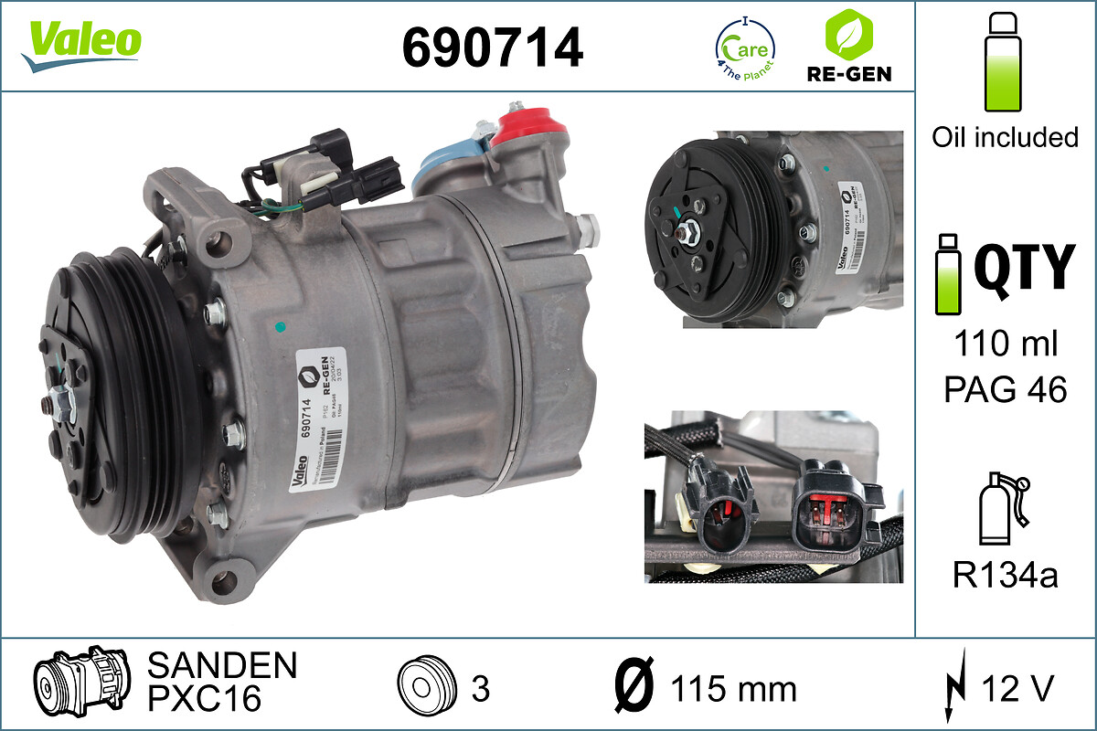 Valeo 690714 Airco compressor
