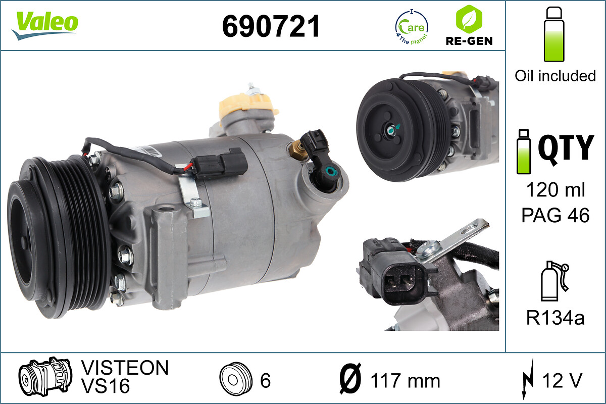 Valeo 690721 Airco compressor