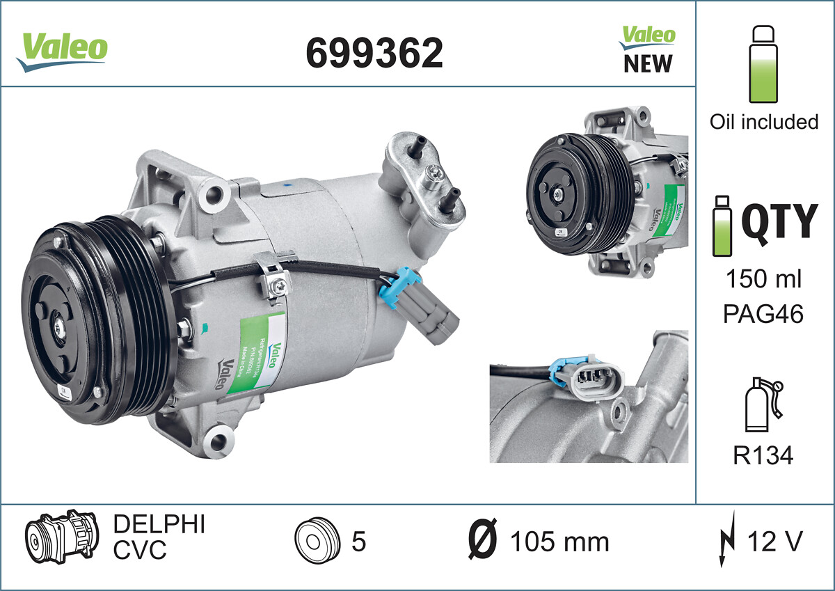 Valeo 699362 Airco compressor