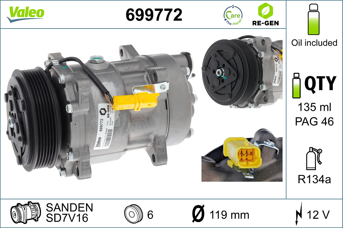 Valeo 699772 Airco compressor