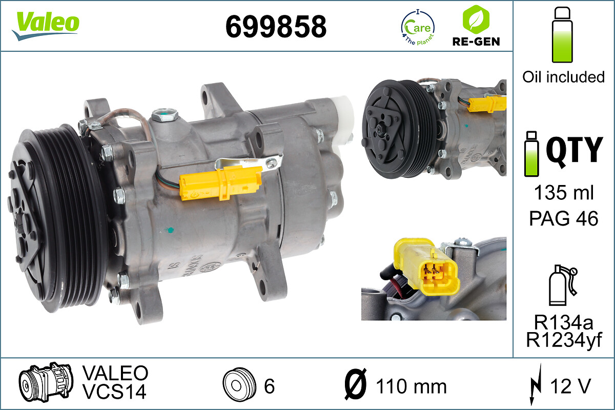 Valeo 699858 Airco compressor