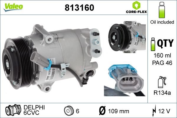 Valeo 813160 Airco compressor